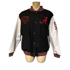NEW UA Alabama Crimson Tide Colosseum Varsity Letterman Jacket Coat Men's L